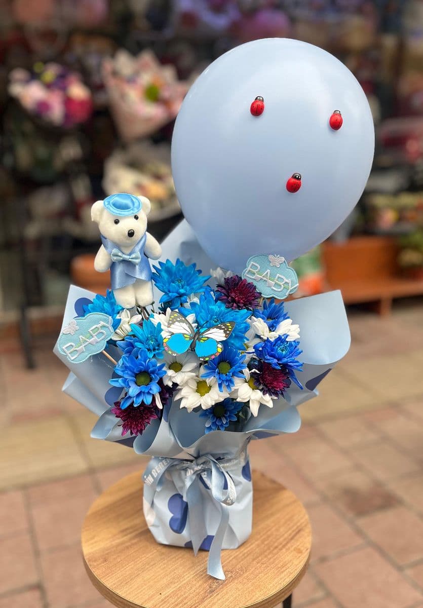 Hoşgeldin Bebek Erkek Ayıcıklı