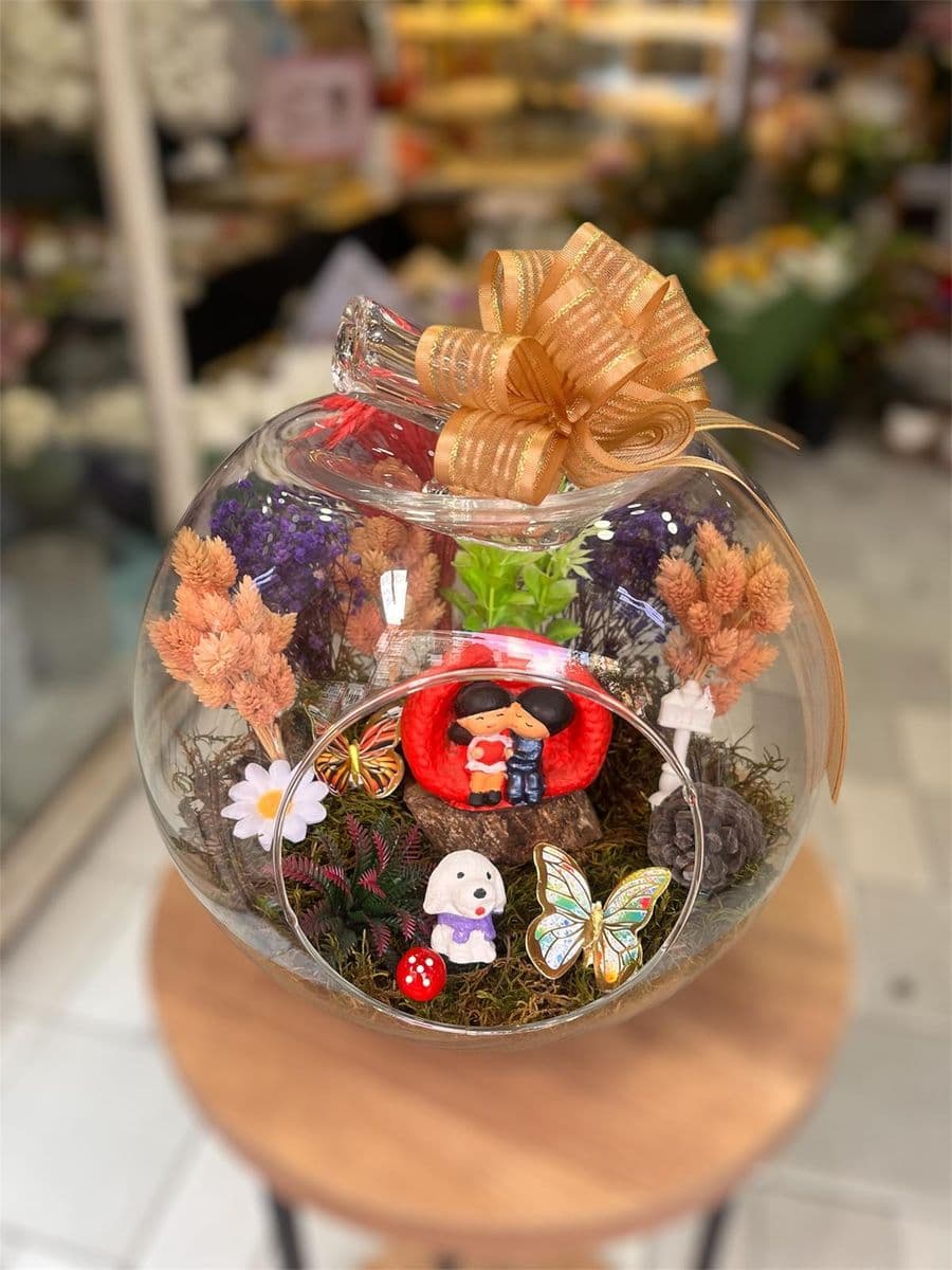 Büyük Boy Elma Fanus Teraryum - Küçük Görsel 2