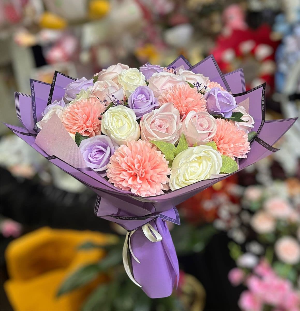 Yapay Lila Detaylı Zerafet - Küçük Görsel 2