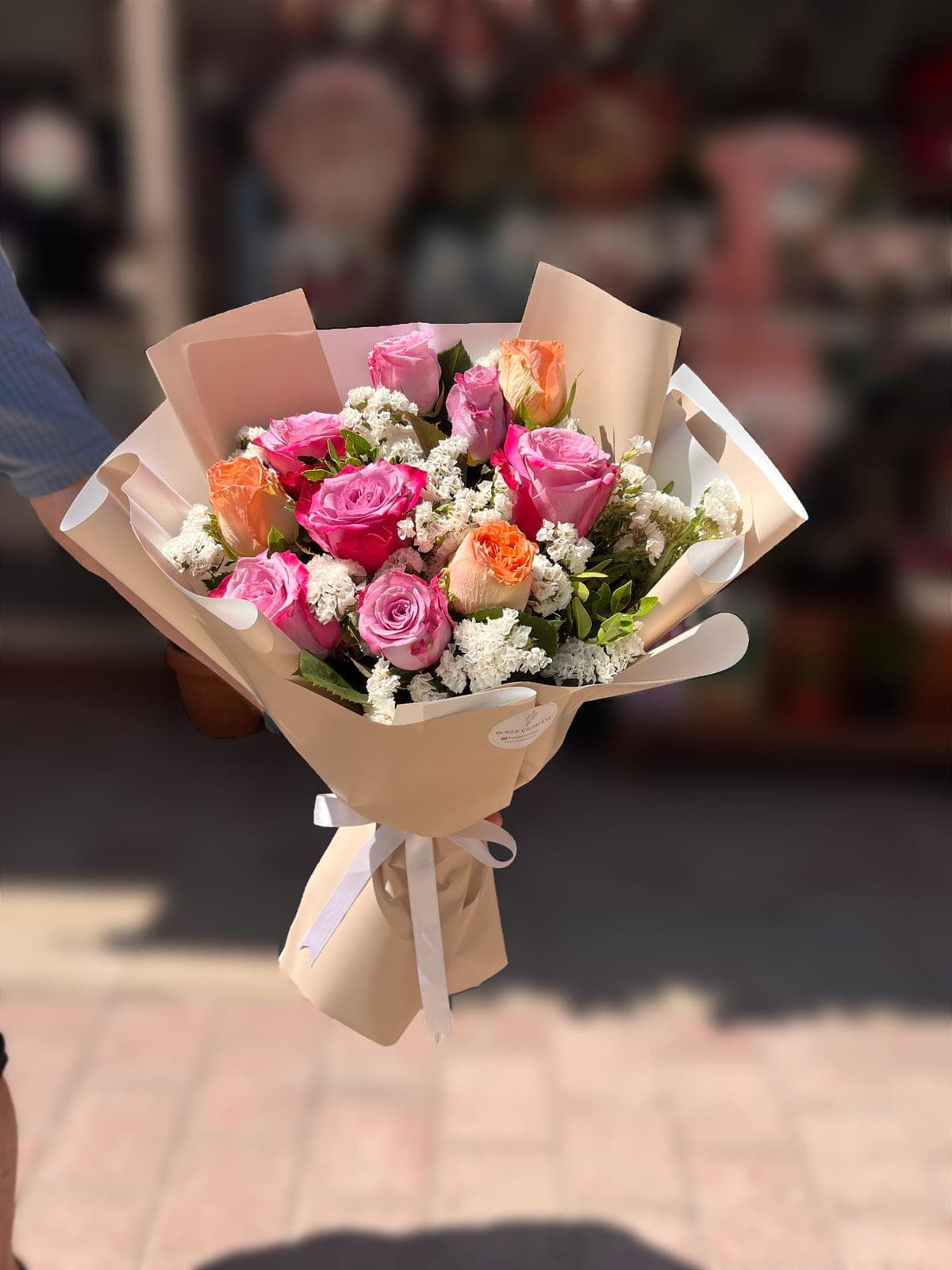 Pembe Işıltı Buketi - Küçük Görsel 3