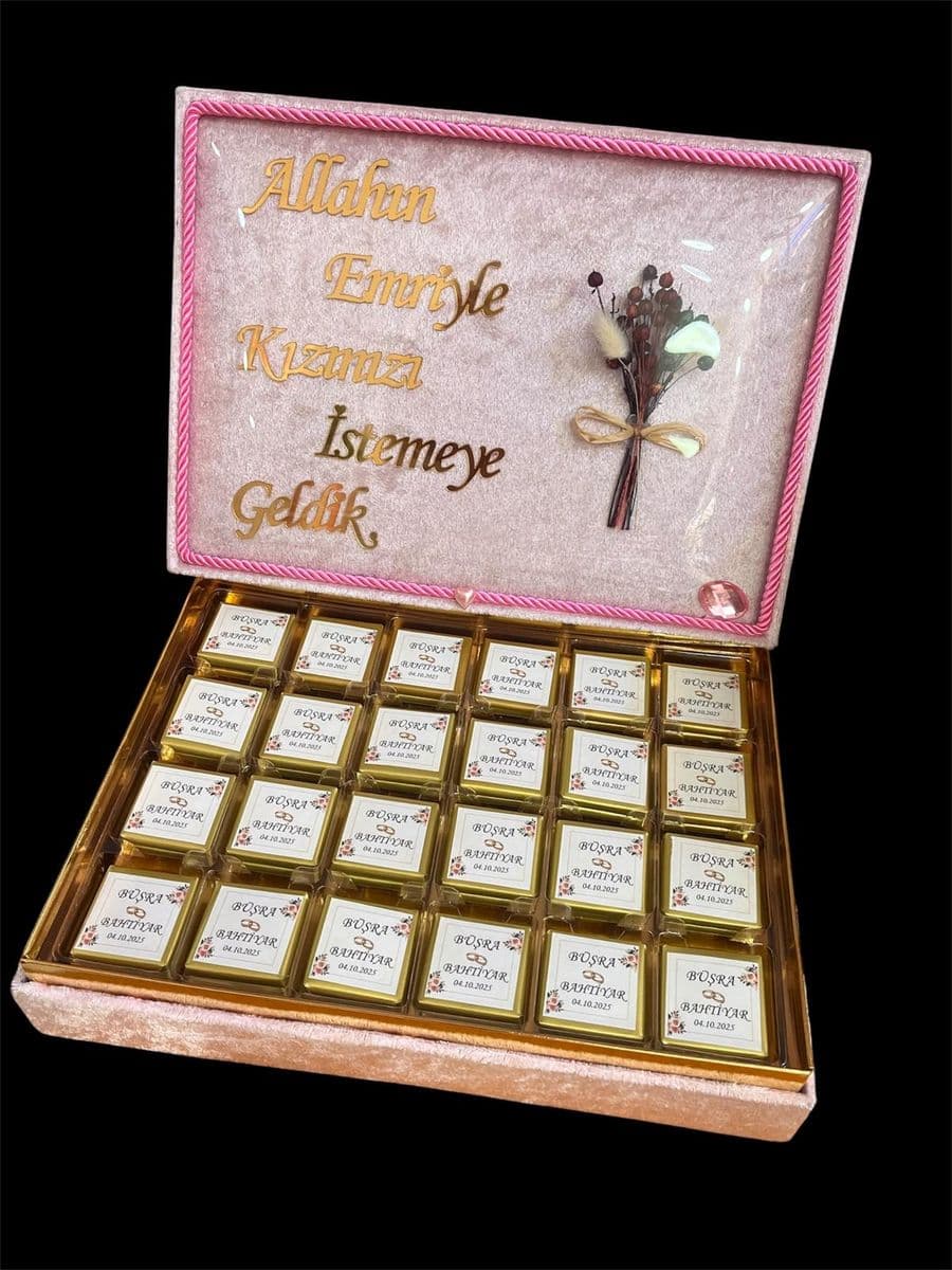 Kadife Kutuda İsteme Çikolatası - Küçük Görsel 2