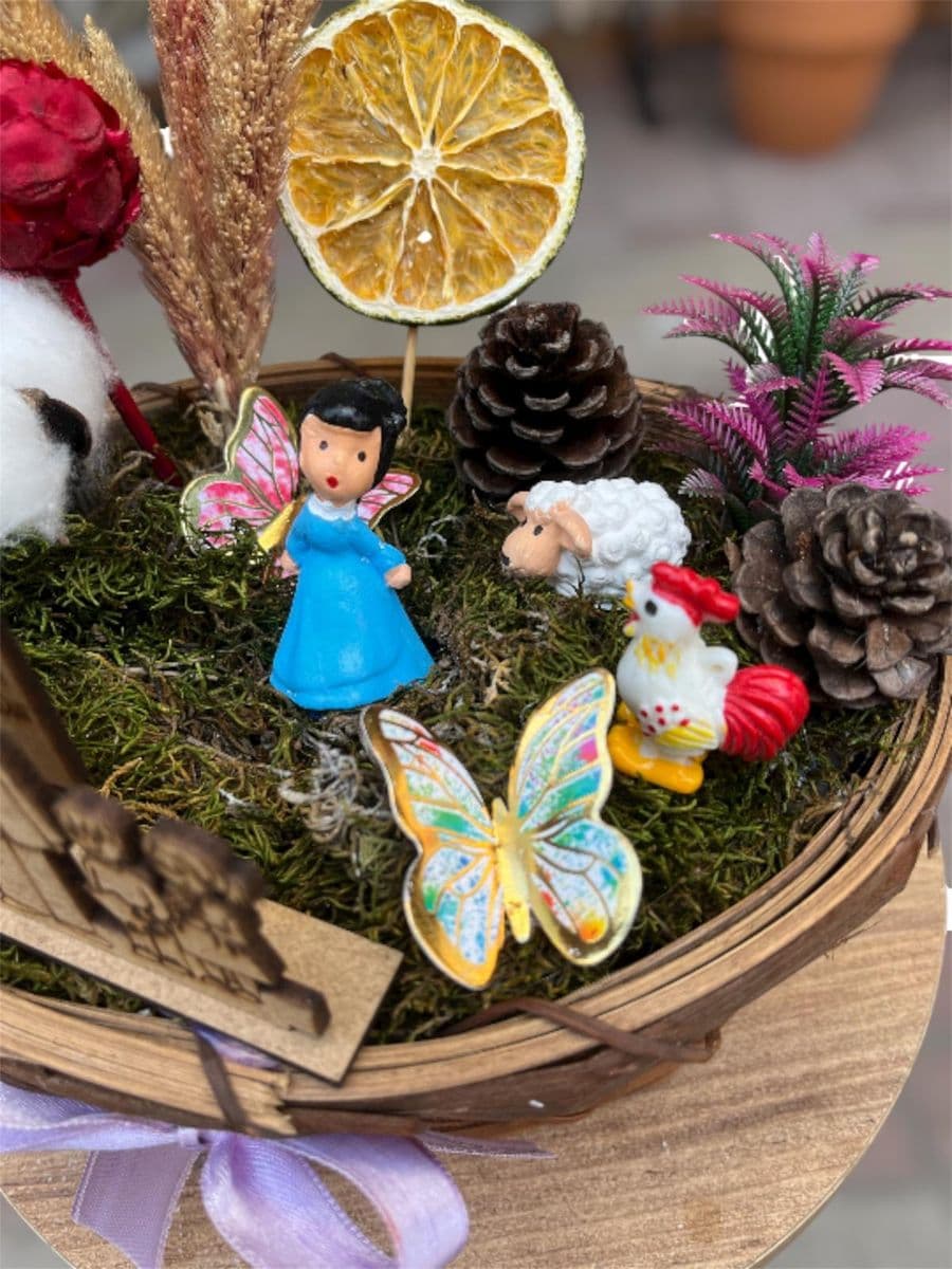 24 Kasım Temalı Sepet Teraryum - Küçük Görsel 5