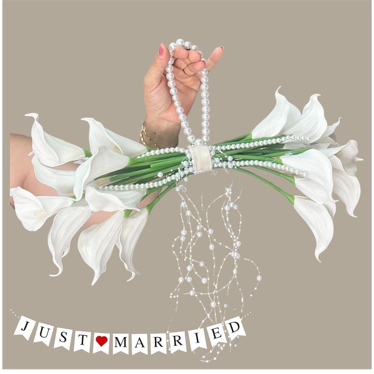 İncili Gala Gelin El Çiçeği - Küçük Görsel 2