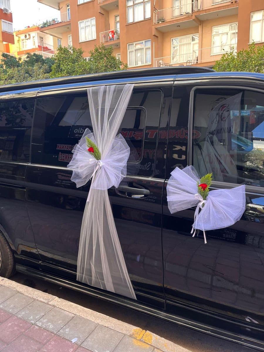 Gül Detaylı Gelin Arabası - Küçük Görsel 3