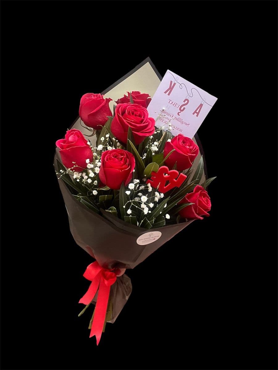 7li Gül Buketi - Küçük Görsel 2